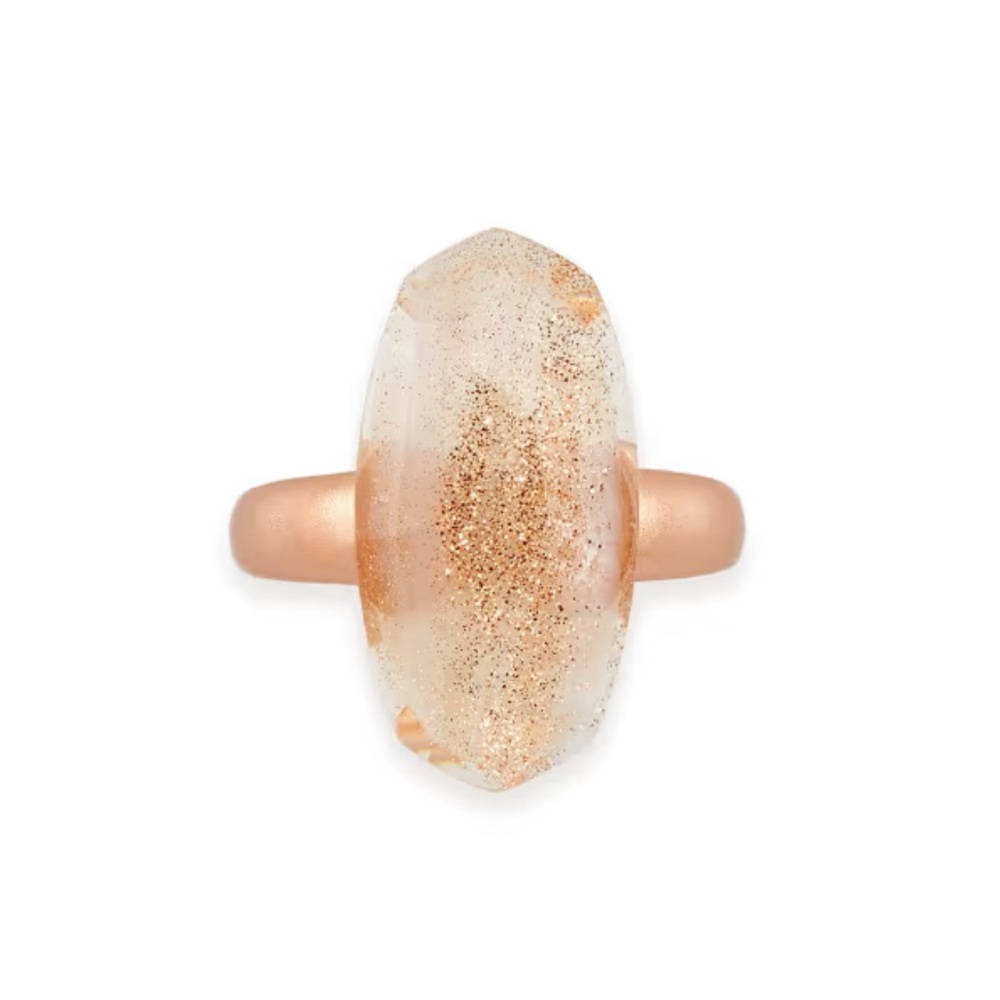 Kendra Scott Dani Rose Gold Cocktail Ring Size 8